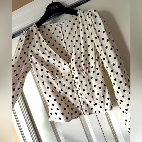 Reformation Romantic Nell Button Blouse - Picture 7 of 10